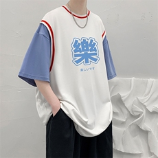 大皂敏电商A088-DF2018-TP30100夏款宽松短袖T恤控50，男装T恤，电商A088