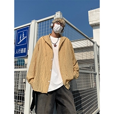 冰丝防晒夏季轻薄透气速干连帽衬衫休闲情侣装外套C2254-特价P42，男装衬衫，电商A007