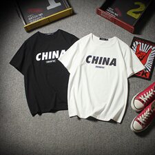 余文乐同款t恤日系大码短袖T恤男情侣t恤夏钱塘6025-T903P28，男装T恤，星座311A