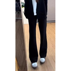 网络图现货美式微喇叭休闲高级感垂感加绒西裤JXK017-P30绒35，男装西裤，星座715-7