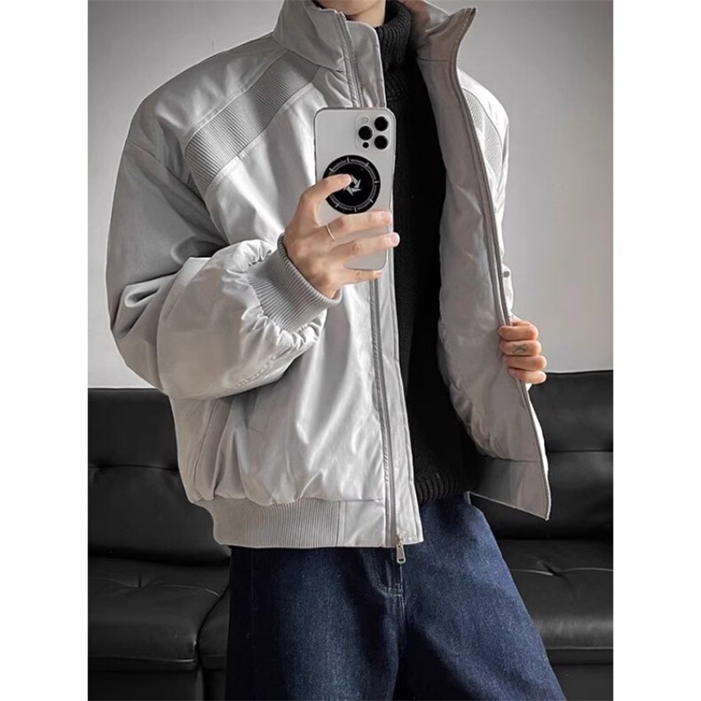 潮牌立领棉衣加厚夹克冲锋衣棉服外套MY6049特P77，男装夹克，星座908-1