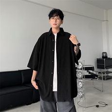 衬衫男士短袖韩版潮流痞子帅气百搭夏季2024新款ins外套CY794-P41，男装衬衫，星座412-2