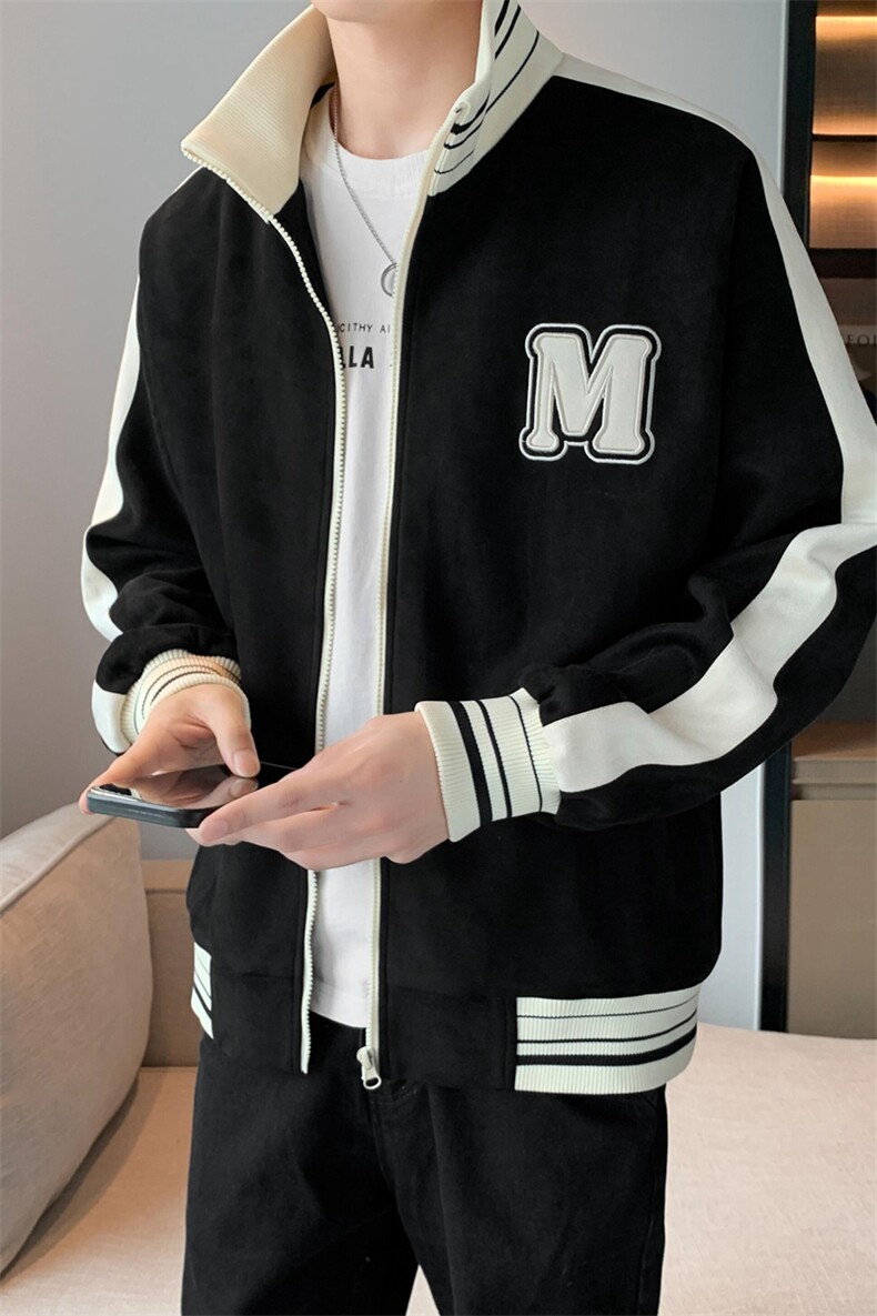 店主风外套男2023新款秋季潮流百搭宽松棒球服夹克上衣JK0295-P90,男装夹克,星座308B-2