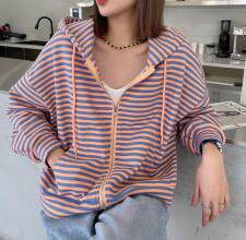 现货春季条纹外套，女装，卡希·米