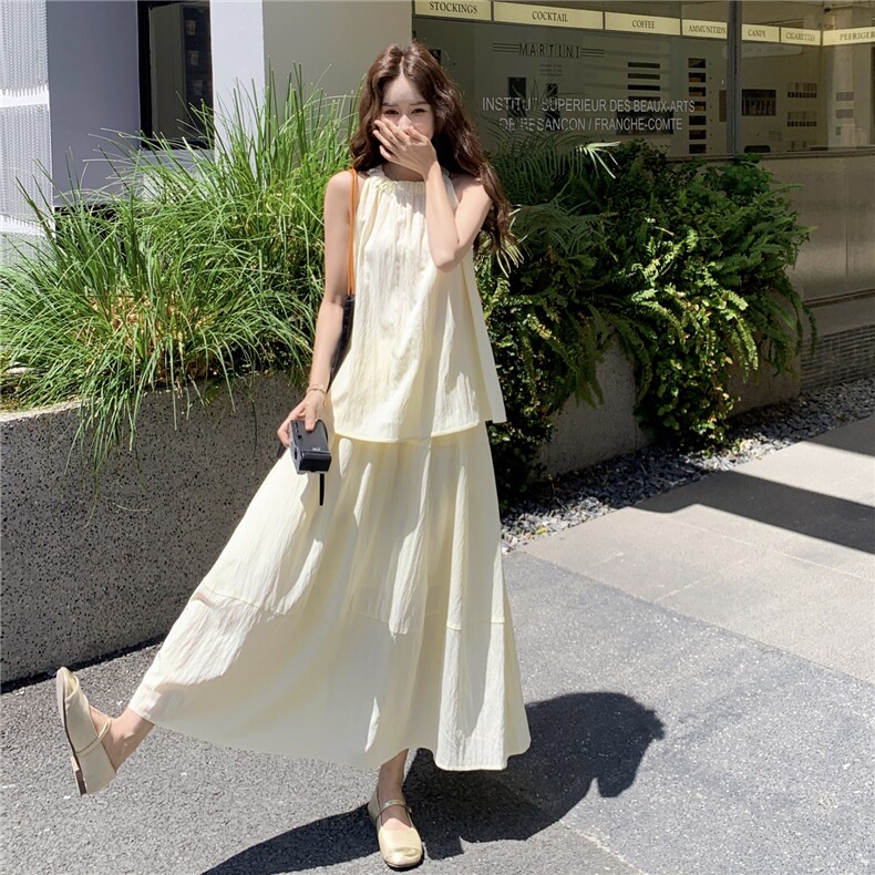 【大货已出】纯色时尚套装女2025夏新款2C127-2512-P145-K198,女装套装/套裙,2C127
