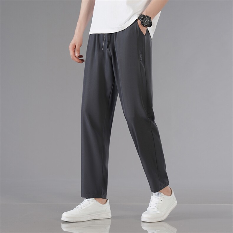 2025新款100D长裤运动休闲裤弹力速干裤子低价跑量A086-8022-P28，男装休闲裤，电商A068