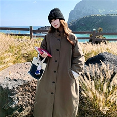 2C085-Q120P310K448派克长款90白鸭绒羽绒服大衣外套，女装羽绒服，2C085