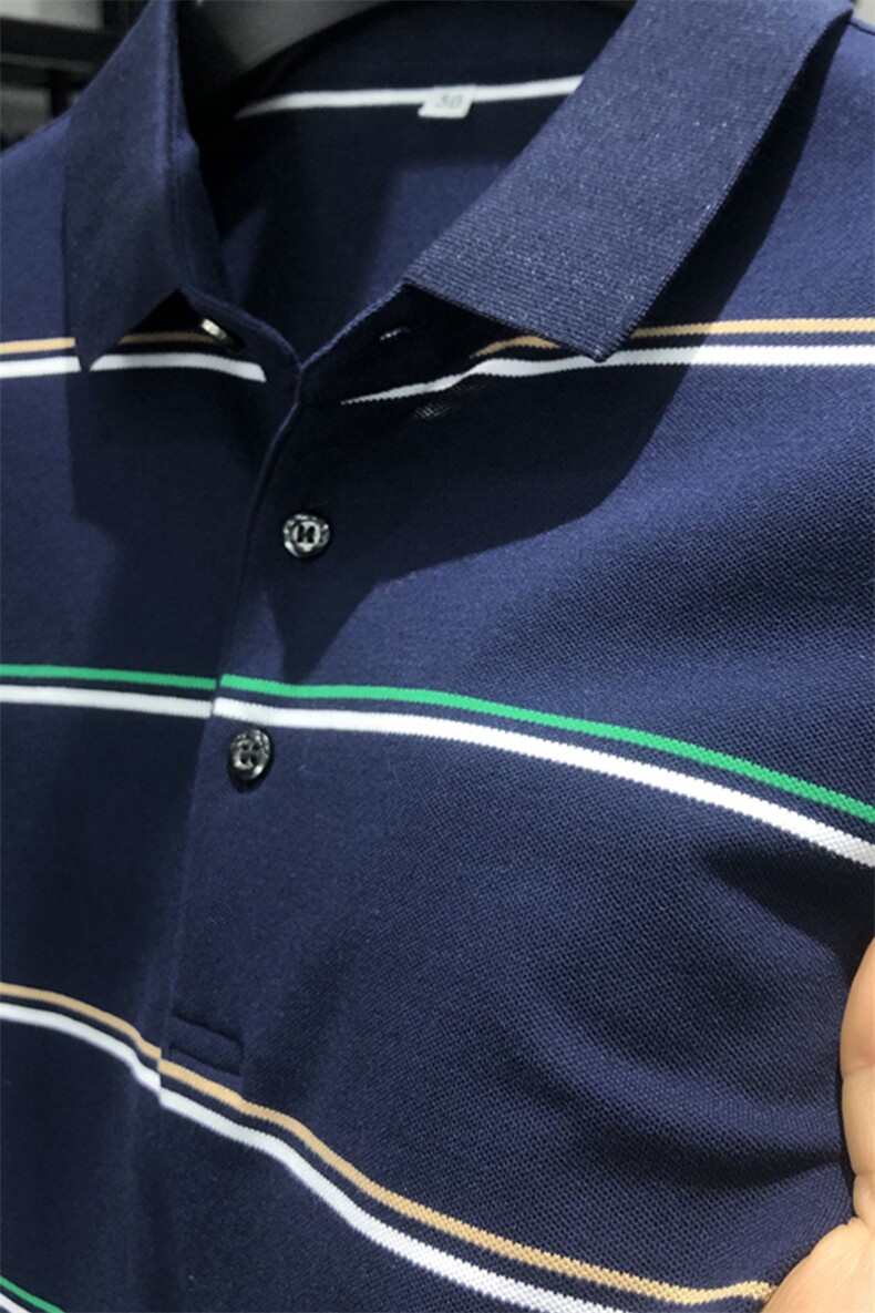 夏季保罗POLO衫男士短袖T恤时尚休闲翻领宽松半袖中年男装体恤衫,男装Polo衫,电商B212（原钱塘6029）