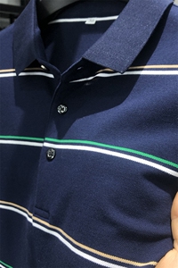 夏季保罗POLO衫男士短袖T恤时尚休闲翻领宽松半袖中年男装体恤衫图片