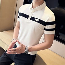 上身效果很好夏季短袖T恤翻领Polo衫大码高级感半袖T0231-P55，男装T恤，电商D342