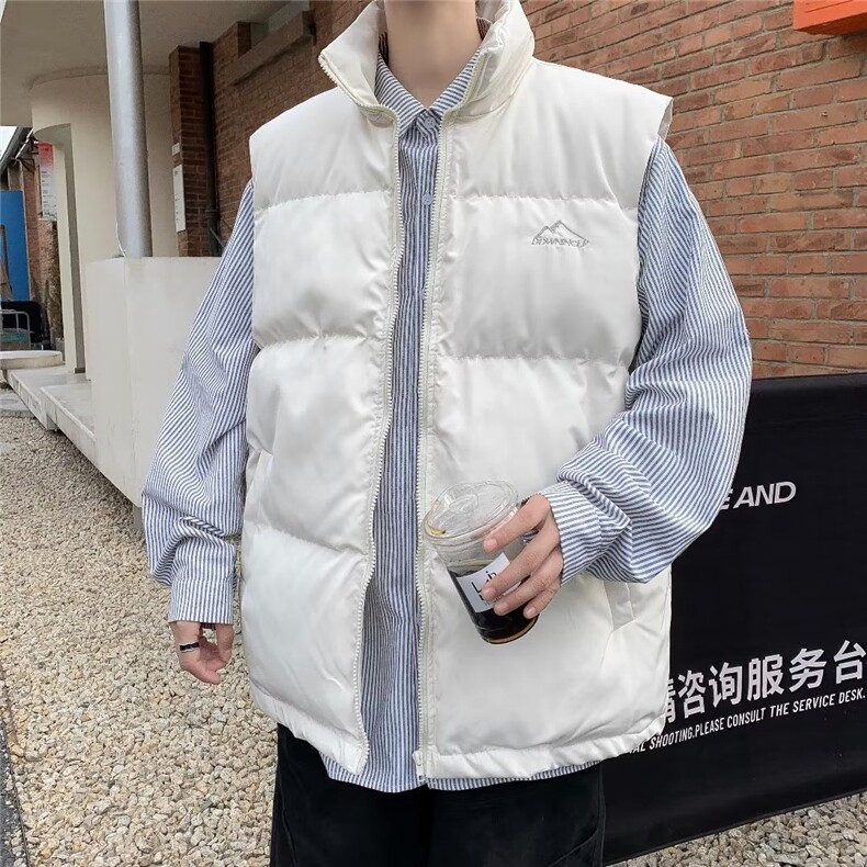 原宿秋季纯色加厚马甲男百搭潮新款宽松型M94P55,男装背心/马甲,星座1116-2