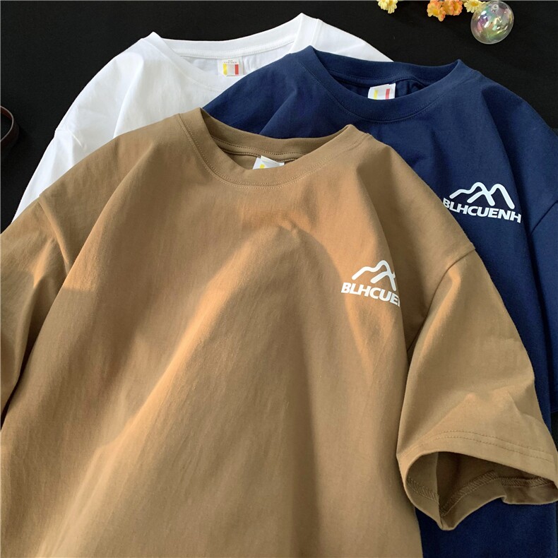 春夏新款重磅纯棉印花T恤XZ604-DT204-P35控48，男装T恤，星座604