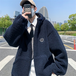 羊羔毛棉服男袄冬潮牌情侣2021外套WY031-P55图片