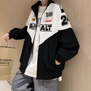 男秋季外套潮牌街头刺绣双层夹克HY727P68图片