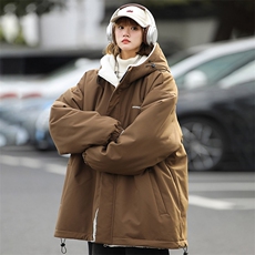 ！羊羔毛l两面穿棉衣宽松防风加厚棉袄男女815A-MY2950-p95，男装棉衣，星座815A