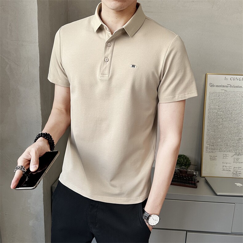 夏季新款男士短袖T恤时尚百搭休闲上衣潮牌半袖Polo衫PL88551-P55,男装T恤,电商A237