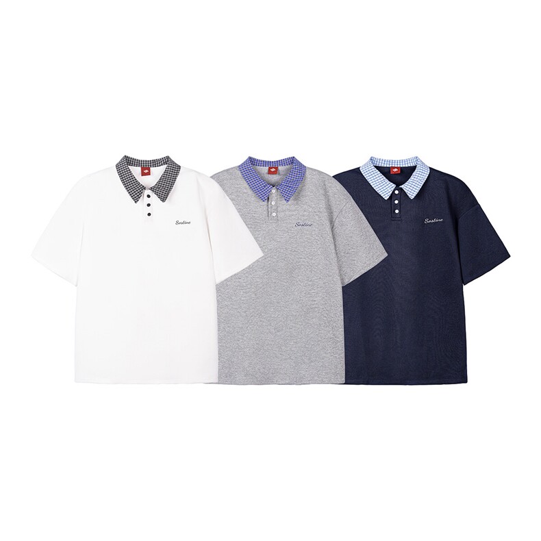 XZ707-1-DX6844-P45-限价68polo领短袖T恤成分：65棉35聚酯，男装T恤，星座707-1