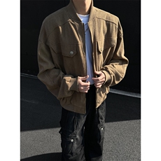 灯芯绒结构棒球夹克CP104-特p85，男装夹克，电商B371