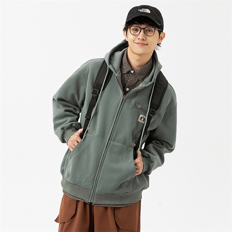 2026春季新款男装日系潮牌宽松连帽卫衣开衫休闲外套WY578-F96,女装短外套,电商A101（原外27）