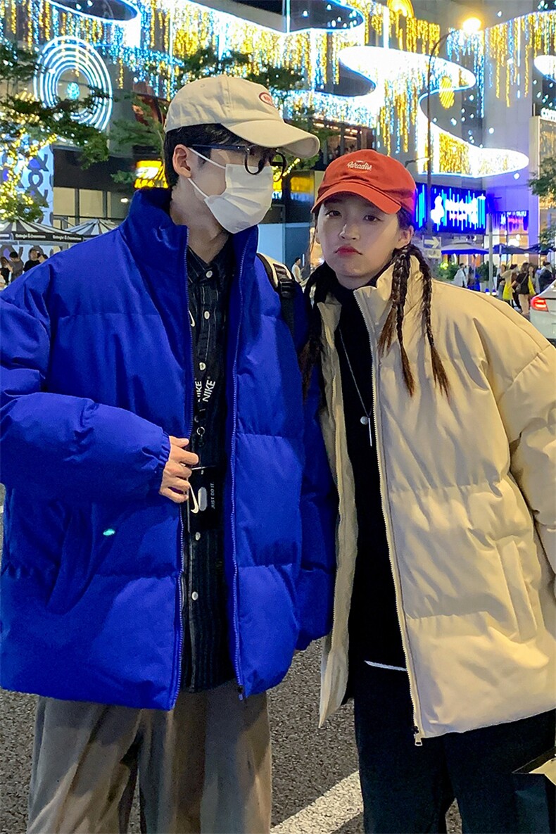 推荐2023冬季新款棉衣港风情侣棉服潮牌宽松上衣M6688,男装棉衣,星座815-2