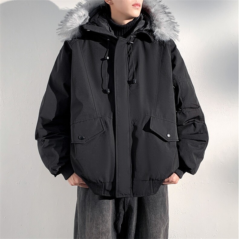 座山雕毛领派克棉服男冬季工装棉衣情侣外套M060-P110迷彩P115,男装棉衣,星座308B-2