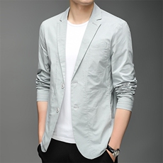 BB-G096夏季新款西装男西服简约外套商务休闲单西男装防晒服P192，男装西服，电商B360