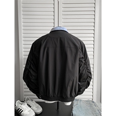 JK715-尺码M-3XL-P55-美式复古绣花假两件翻领棒球服夹克外套，男装夹克，星座1811B