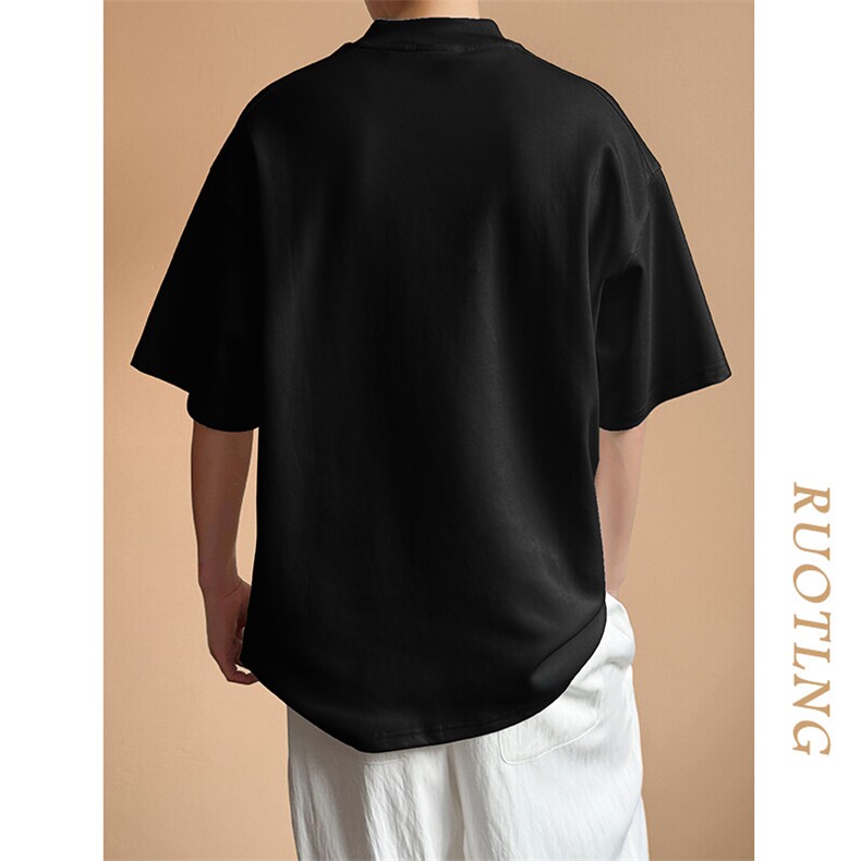 现货-主推设计感潮牌短袖T恤男个性半袖上衣A351-AT2473-P45,男装T恤,电商A351