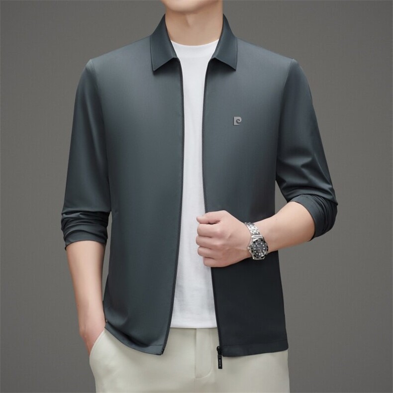ZL-DP86188夏季男士透气皮肤衣外穿防晒服薄款户外翻领夹克外套图片