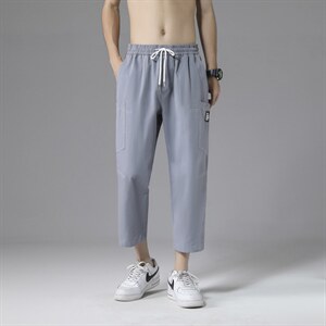 男夏季薄款休闲裤2023新款男速干运动裤K611-特批32，男装休闲裤，星座718-1