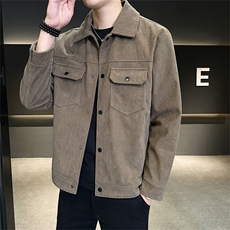JK877-P70男士商务休闲夹克衫青年纯色翻领衣外套，男装夹克，电商D310B-1
