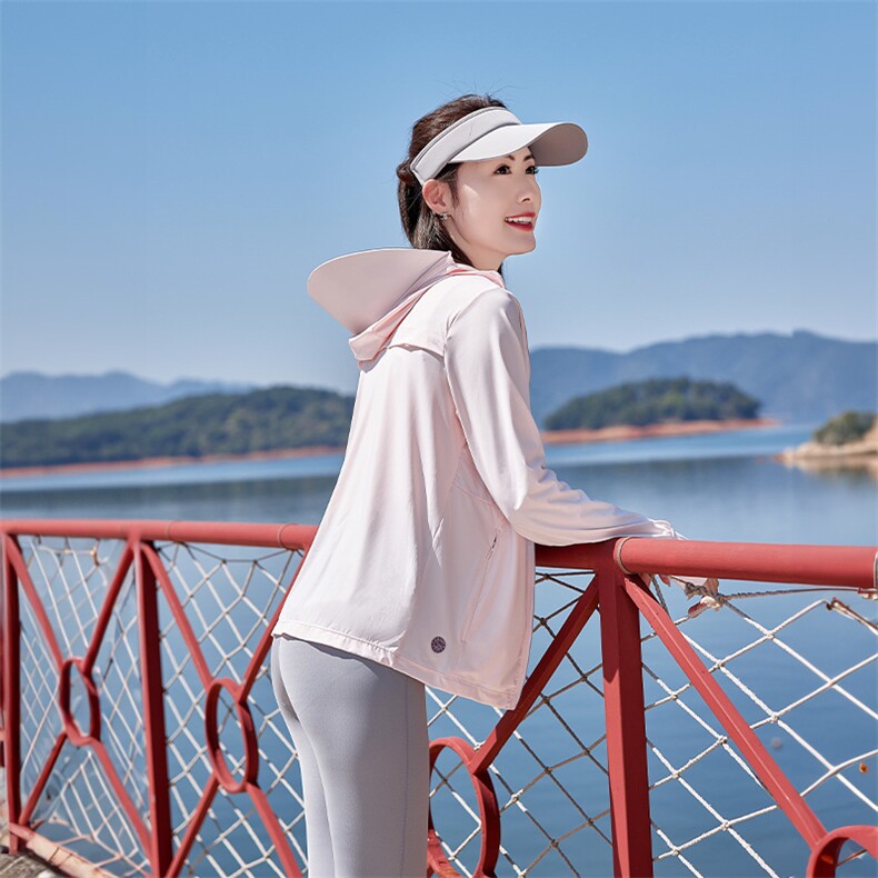 大帽檐冰丝凉感防晒衣女2025新款夏季UPF50+防紫外线轻薄透气外套,女装防晒衣,可可小西