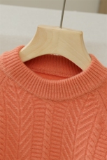 秋季儿童纯色男女通用插肩袖圆领套头针织衫，童装儿童羊毛衫，冰晶童装