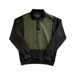 AW193/特P78控108春季社会小伙拼接撞色设计感百搭小伙卫衣男咖首图片
