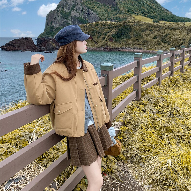 【新品】赵露思同款夹棉加厚工装棉服外套女5151-P165-K238,女装棉衣/棉服,2C126
