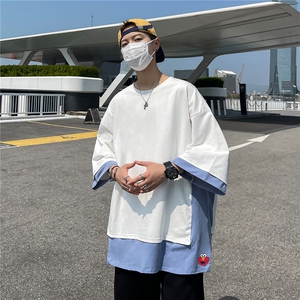 港风玮 电商A088-DH4001-TP28 100 夏季新款宽松短袖T恤 控48图片