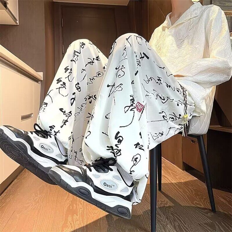 秋新款新中式禅意垂感宽松大码裤子  KX901 P33图片