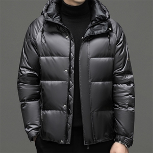 BJY15322钱塘2020-2冬季厚款商务休闲简约连帽中年男士羽绒服P350图片