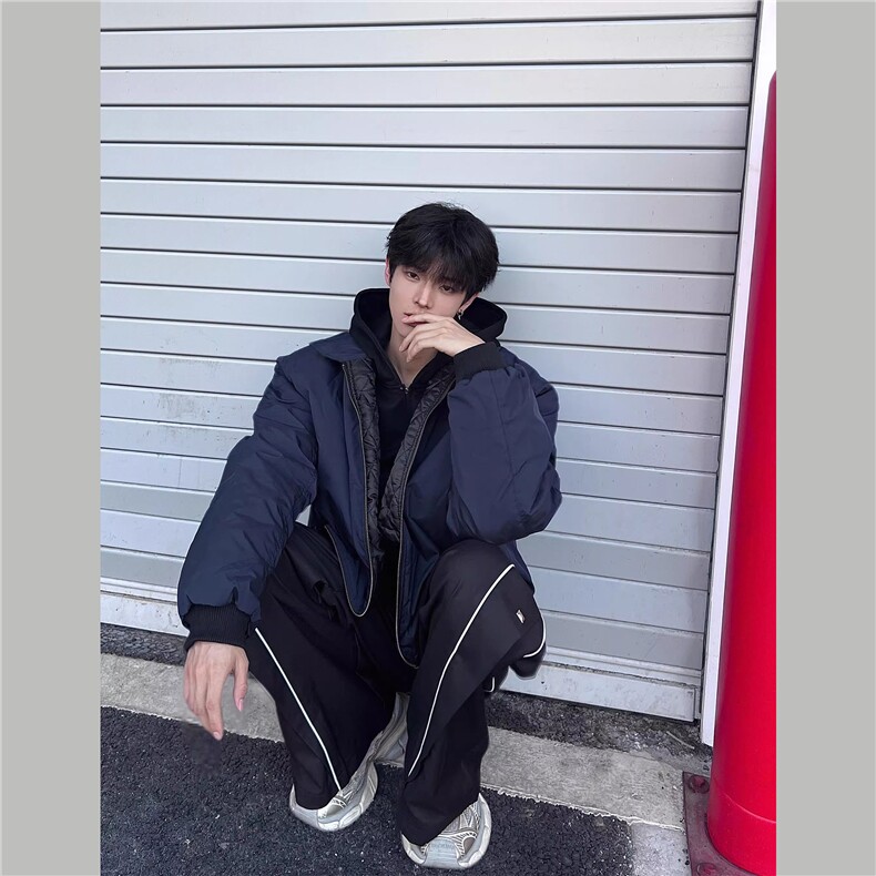JK711-尺码M-3XL-P45现货!美式飞行员夹克工装外套高短款棒球服,男装夹克,星座1811B