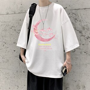 Q11209-P30 春夏季七分袖t恤男大码五分袖男短袖中袖 大皂风图片
