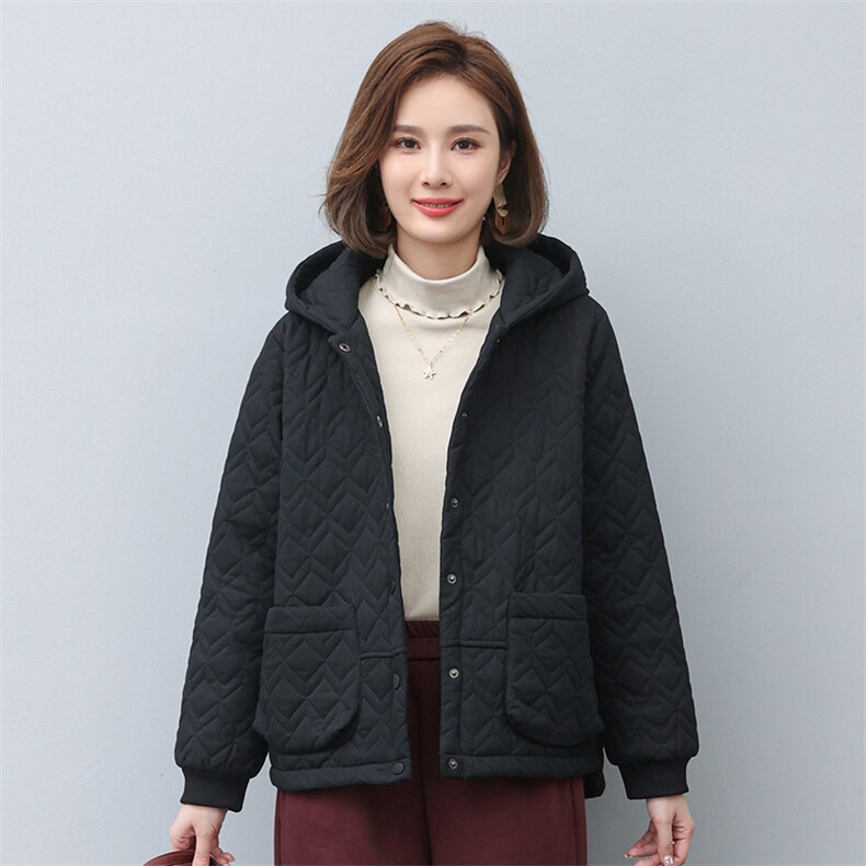 时尚百搭女士棉服外套宽松显瘦短款加厚保暖上衣冬季必备单品,女装棉衣/棉服,叶笙衣