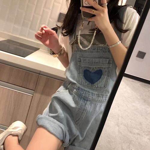 爱心牛仔背带裤，女装，XTZ style