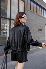 休闲皮上衣，其它，艾美多姿