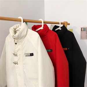 MY102J/P85冬季新款飞机扣棉衣男新中式加棉加厚棉袄外套新款棉服图片