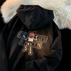 男潮牌秋冬高街印花连帽卫衣外套hiphopF199P45，男装卫衣，星座1116-2