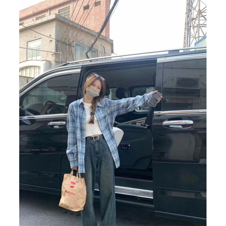 TC460-P45潮流港风ins宽松衬衣百搭休闲外套，女装衬衫，星座617A-2