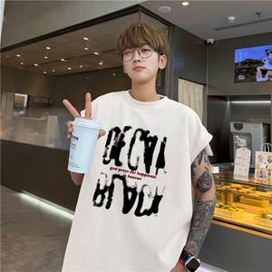 2025夏季新款潮流字母印花麂皮绒多色背心bxjp334-特批19控38图片