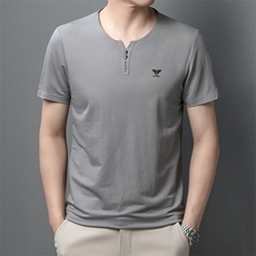 2023新款短袖t恤男士夏装冰丝polo衫衣服夏季中老年男装体恤上衣，男装T恤，电商B212（原钱塘6029）