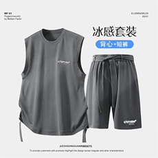 夏季新款休闲无袖套装，男装休闲套装，星座1206-1（原A206-1）
