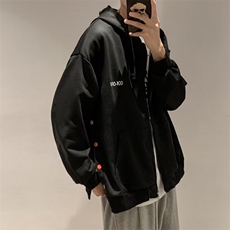 春季新款美式男外套连帽开衫卫衣夹克J140P36，男装夹克，星座1116-2